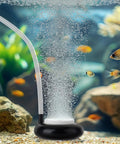 2 Inch Nano Air Stone Disk Kit for Aquarium Bubbler with ultra fine bubbles in fish tank, enhancing oxygen levels