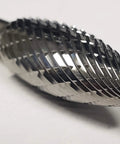 Close-up of 1/2 Inch SH-5 Burr Flame Style Double Cut Solid Carbide for metal workpieces on rotary tools