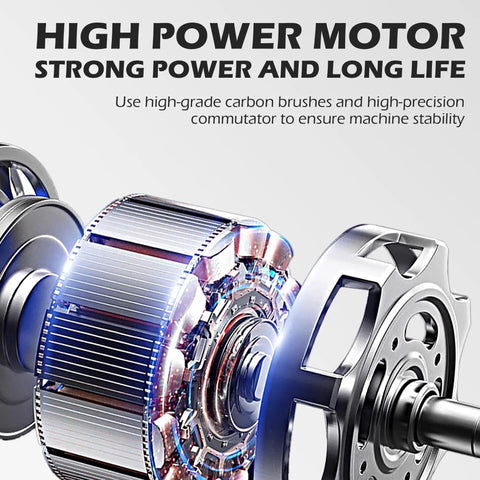 Close-up of high power motor in No Sweat Automatic Cup Sealer, showcasing strong power and durability in design.