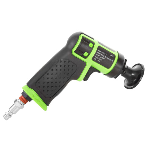 Heavy Duty Mini Air Surface Prep Sander Kit For Tight Spaces with compact lightweight design and quick change grip.