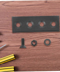Barn Door Track Hardware Bracket Set With Metal Plate And Flat Fixing Plate For Smooth Sliding Easy Install Heavy Duty
