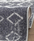 Close-up of Non Slip Stair Treads Set of 13 Blue Bohemian Distressed Peel and Stick Alfombras for Stairs 8x30 Inches