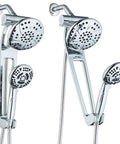 High-Pressure 3-Way Shower Spa Combo With Adjustable 18-Inch Extension Arm, 6-Inch Rain Overhead Shower And 6-Setting Handheld