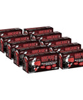 Heavy Duty 7 Mil Red Nitrile Gloves Disposable Powder Free Latex Free Textured Rock Solid Grip Tough As Nails Grease Monkey Essential For Automotive And Industrial Jobsites Large Case Of One Thousand stacked boxes in a row.