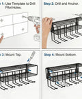 Installation guide for Wall Mount Drill Holder Organizer Rack For Power Tools And Utensils, Heavy Duty Iron Cordless Drill Holder