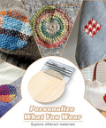 Knit Patch Loom Kit For Beginners And Mending 2.0 Mending Loom For Holes And Worn Spots On Clothes And Denim Includes 36 Threads