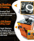 Tough As Nails Electric Rebar Bender Cutter Combo Smashes 1-1/4 Inch Steel Bars With A Sick 3000W Motor for fast bending & cutting.
