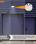 LED Roadway Security Light With Dusk To Dawn Sensor wall mounted on building