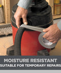 White Duct Tape for Every Job with Tough as Nails Grip repairing vacuum hose, industrial strength adhesive, indoor use