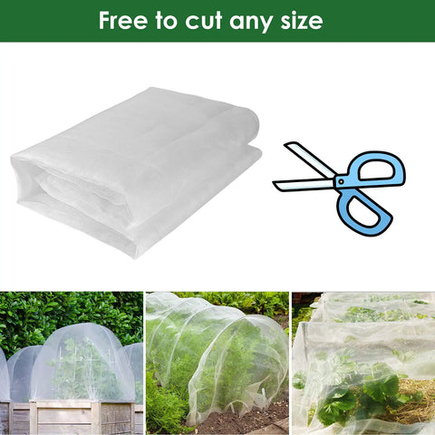 Heavy Duty Garden Mesh Netting For Plants 10x33 Feet Insect Proof Garden Cover Bug Netting Berry Protection Durable Polyethylene Fabric