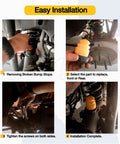 Installation process of Mustang Front And Rear Jounce Bump Stop Kit Fits 2005 To 2014 Models V6 GT Shelby GT500 Replacement M5570A