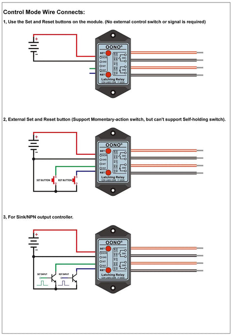 8Amp DC24V Latching Relay Module With Power Off Memory, DPST 1NO 1NC For Reliable Auto Control, Industrial Projects And Home Automation, Keeps Output State Even When Power Drops. wiring diagram