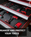 Tool Box Foam Inserts 4 Pack With Two 16x12x2 In And Two 16x12x1 In Cushioned Case Liners Tool Shadow Organizer Sheets For Hard Cases