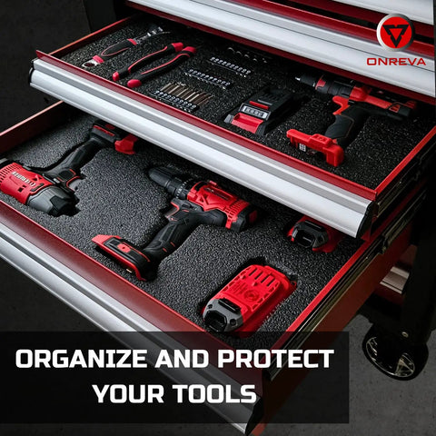 Tool Box Foam Inserts 4 Pack With Two 16x12x2 In And Two 16x12x1 In Cushioned Case Liners Tool Shadow Organizer Sheets For Hard Cases