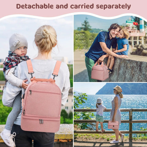Stay Cool And Fully Loaded With This Dope Breast Pump Bag Cooler Backpack Designed For The Busy Mom Hustle While Keeping Fresh Milk Safe During Hands Free Pumping Days.