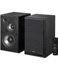 Powerful 144W 3-Way Powered Bookshelf Speakers With Sub Out For Desktop Studio Use, Hi-Res Audio, Bluetooth 6.0 LDAC