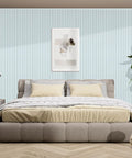 Premium Heavy Duty Soundproof Acoustic Panels 10 Pack White installed in a serene bedroom, enhancing audio quality and decor.