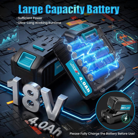 18V 4.0Ah battery for Cordless Hydraulic Flange Spreader Tool 8T 18V Battery Powered Portable Pro Grade Separator ZYP-30.