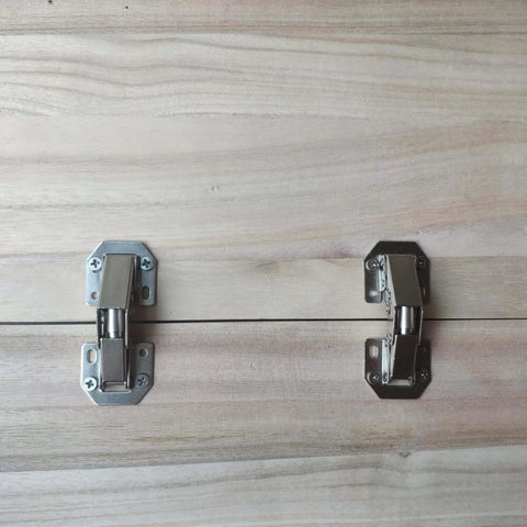 4 Pack Cabinet Soft Close Hidden Hinges Surface Mount Heavy Duty Concealed Hinges for Kitchen Cabinets, installed view