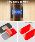5 Pack Ultra Thin Magnetic Door Catch With Adhesive Tape, 0.08 Inch Stainless Steel Cabinet Latch, Easy No Drill Install