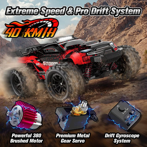 1 18 Scale RC Car 2.4GHz 4WD Beast Monster Truck With Drift Wheel And Gyro All Terrain Off Road Ready