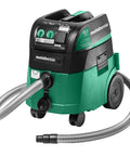 HEPA Wet And Dry Shop Vacuum With Auto Filter Cleaning, 9 Gallon Capacity, 157 CFM, green heavy duty vacuum with hose