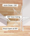 Top view of Walk Through Safety Gate For Doorways And Stairs 30 Inch Tall Fits 29.1 To 43.3 Inch Openings Auto Close Hold Open