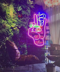 Lit Evil Eyes LED Neon Sign For Wall Decor 12V Dimmable Reusable Neon With Eco Friendly Flexible Silicone LED Strips And Durable Acrylic Backplate