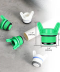 10 Pack 3/4 Inch NPT Garden Hose Plugs Set in white and green PPR tubing stopper drain caps with male thread
