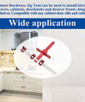 All In One Cabinet Hardware Jig For Handles And Knobs Inch And Metric Drill Guide For Doors And Drawer Fronts Red with wide application in cabinetry.