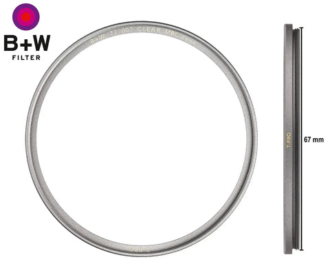 Clear Protection Filter For Camera Lens With Ultra Slim Titan Mount Pro Grade T Pro 007M 67mm 16 Layer Multi Resistant Nano Coating
