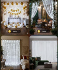 600 LED 20 Foot Dimmable Curtain String Lights With Remote 8 Modes And Timer Fairy White Glow For Bedroom Decor Wall Accent Wedding Mood Lighting Cozy Ambience Easy Install No Curtain Needed