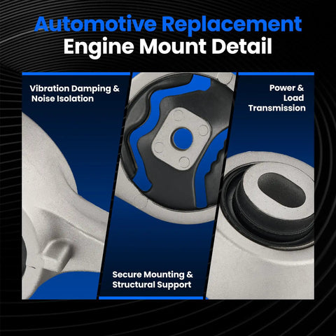 Close-up of Front Engine Motor Mount For Infiniti QX60 2018-2020 And Nissan Altima 2.5L L4 Engine, showcasing vibration damping features.
