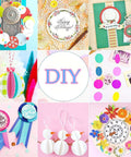DIY cards and gift tags featuring designs and colors for various occasions, highlighting paper punch crafting for scrapbooking.