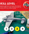 B 25 Mitchell Model Kit 1 To 72 Scale WWII Bomber Plane For Adults And Kids, plastic hobby kit being assembled on table, skill level 3.