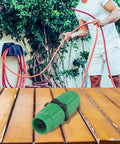 Expandable Garden Hose Repair Kit With Heavy Duty Connector Fix 5/8 And 3/4 In Fitting For Quick Hose Patch And Leak Seal Solution To Save Your Garden Water Line Without Calling Pros, green plastic connector, hose repair