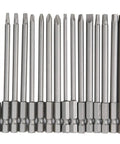 Top Notch 16pc Hex And Pentalobe Screwdriver Bit Set With Magnetic Tips Made From Chrome Vanadium Steel For Electric Drill Or Manual Work Perfect For Home Repairs And Quick Fixes, 16-piece bits