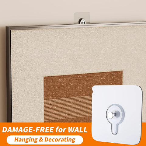 Twenty Four Pack Self Adhesive Picture Hooks Damage Free Wall Mounts Heavy Duty No Drill Adhesive Strips For Bathroom Kitchen Office Rearranging Made Easy Slick Home Organization Upgrade
