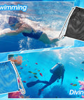 Set Of 2 Oversized Mesh Gear Bags 19 By 27 Inches In Black And Blue Drawstring Net Storage for swimming and diving gear