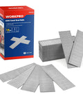 Kickass 18 Gauge Brad Nails 6000 Count Zinc Plated Steel 1 1 2 Inch Heavy Duty showing box and nails stacked for fastening jobs.