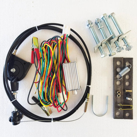 Wiring kit and mounting hardware for 12V Front Mounted Stainless Steel ATV Broadcast Spreader For Tractors With 42.3 Gal Hopper