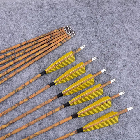 30 Inch Carbon Arrows For Compound Recurve And Traditional Bows With 4 Inch Turkey Feather Fletching 500 Spine Removable 100 Grain Tips