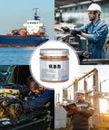 Copper Paste Anti Seize Lubricant For Heavy Duty Automotive Use High Temperature Multipurpose Paste jar with industrial scenes