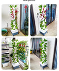 Vertical Garden Tower Kit For Indoor Outdoor Herb And Vegetable Growth With Hydroponics System Easy Assembly Space Saving Home