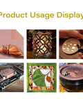 Product Usage Display featuring various crafts made with Shop Ready H62 Brass Sheet Plate 300X300X5mm Solid Metal Shim.