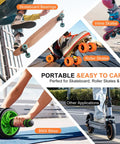 All In One Skate Bearing Cleaning Kit Portable Maintenance System With Cleaning Bottle 200ml Cleaner 100ml Lubricant Oil Bearing Press Puller And T Tool For Skateboard And Roller Skates with images of skateboards, skates, BMX, and scooter applications.