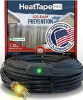 Heat Tape Pro Self Regulating Heat Cable With GlowCap Technology, coiled cable with plug and package, 50 Ft, heavy duty, 120V.