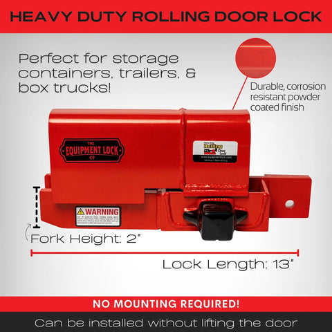 Heavy Duty Rolling Door Lock For Storage Containers Trailers And Box Trucks Maximum Security Keyed Lock Fits Roll Up Doors Up To 5 Inch Handle