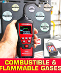 Gas Leak Detector With 10ft Drop Bombproof ABS Shell, Japanese Sensor Calibrated For Methane And Natural Gas, LCD Display