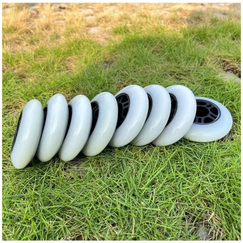 Dope Inline Skate Wheels 84mm 85A 8 Pack With Bearings For Indoor Outdoor Use Durable PU Replacement Rollers